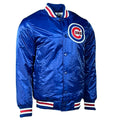 Chicago Cubs Royal Vintage Starter Jacket product image 1, provided for visual reference and product detail review