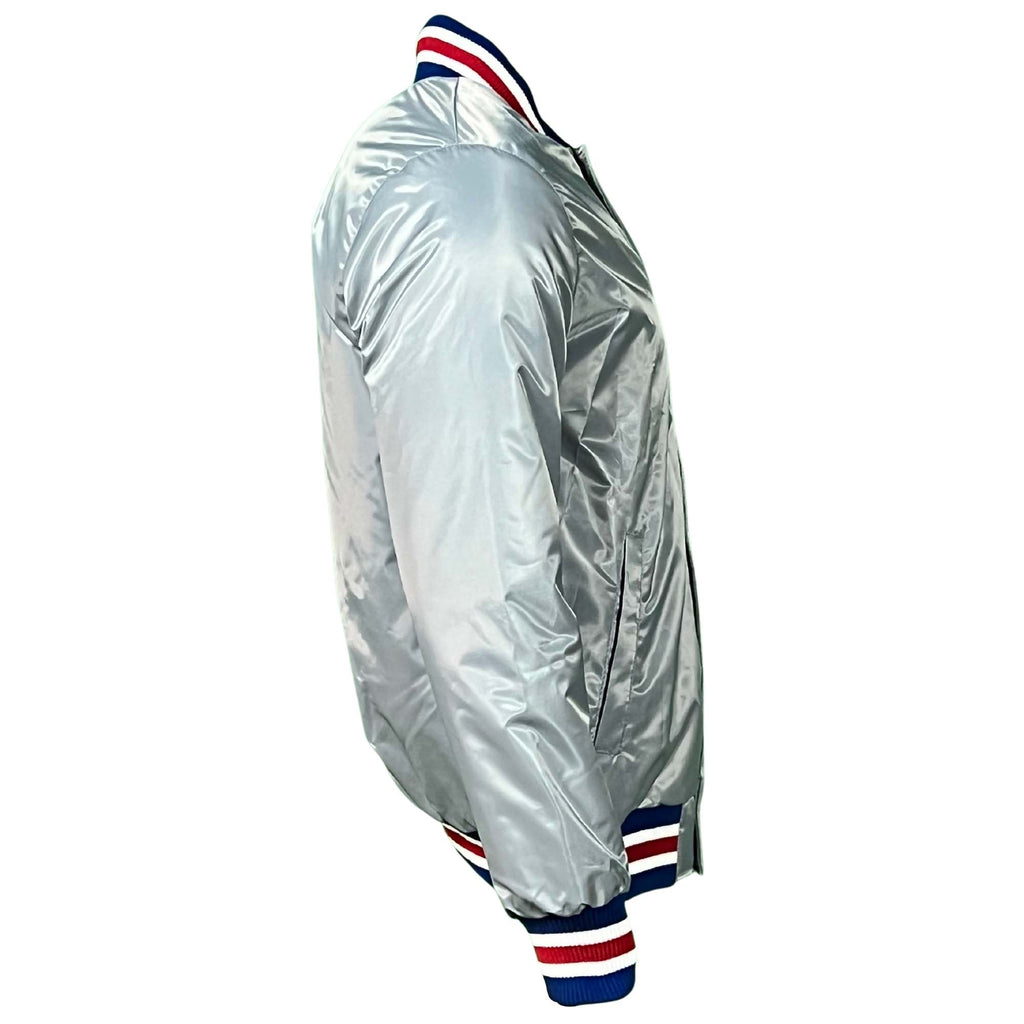 Chicago Cubs Grey Vintage Starter Jacket product image 4, provided for visual reference and product detail review