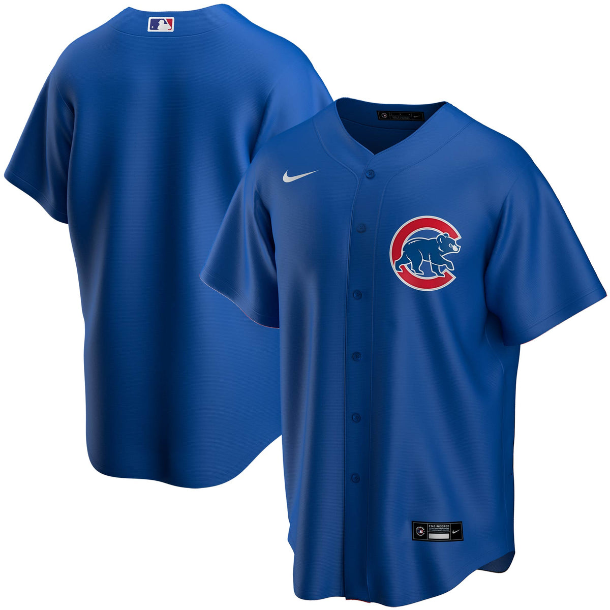 Chicago Cubs Nike Men Royal Alternate Replica Jersey product image 1, provided for visual reference and product detail review