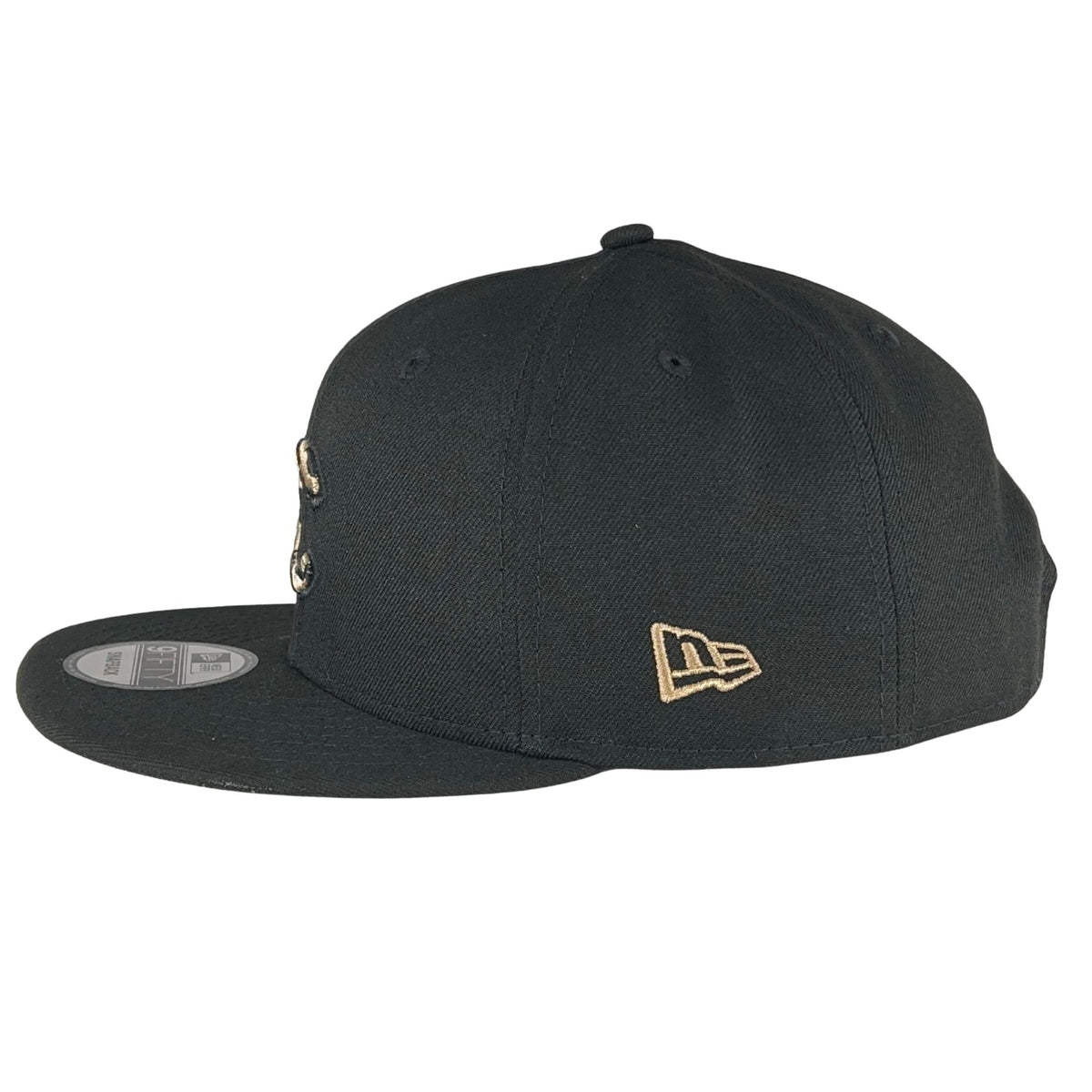 Chicago Cubs Cheetah Logo New Era 9FIFTY Black Snapback Hat product image 4, provided for visual reference and product