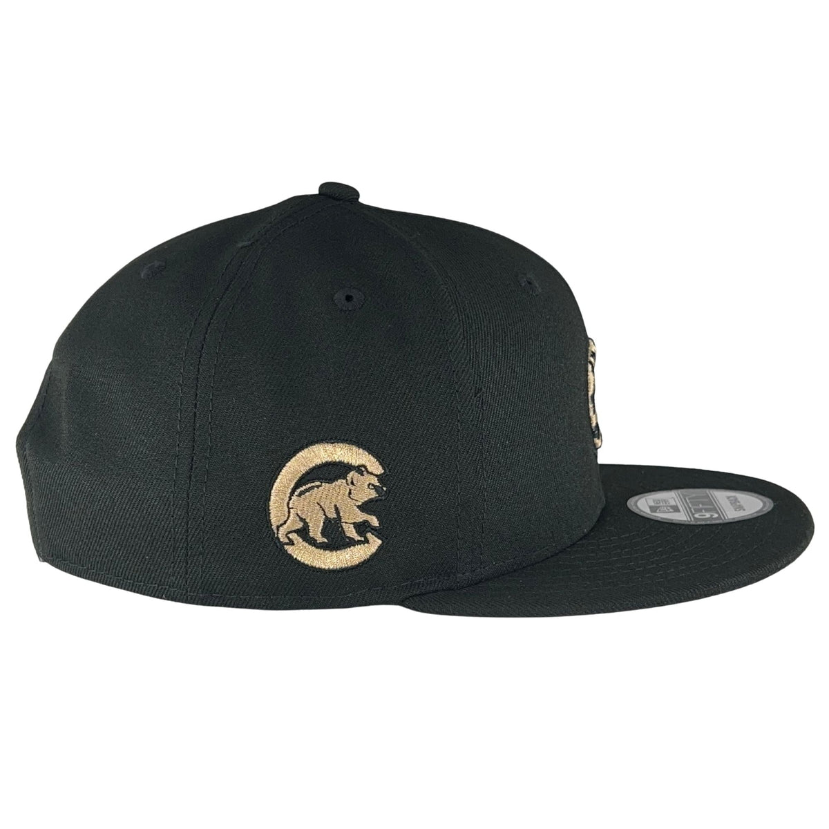 Chicago Cubs Cheetah Logo New Era 9FIFTY Black Snapback Hat product image 2, provided for visual reference and product
