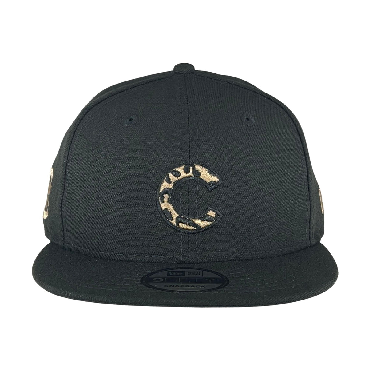 Chicago Cubs Cheetah Logo New Era 9FIFTY Black Snapback Hat product image 3, provided for visual reference and product
