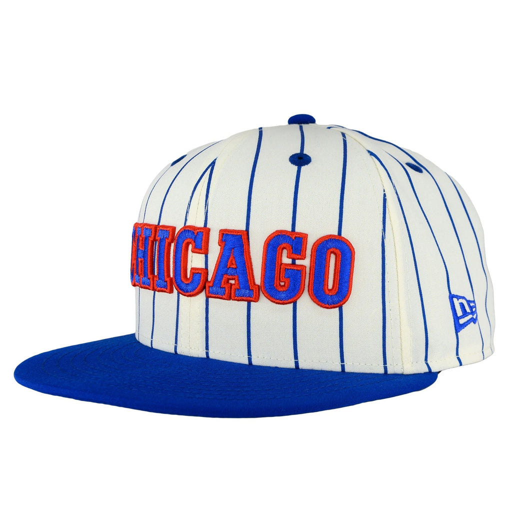 Chicago Cubs Cooperstown 1979 Chrome Pinstripe New Era 9FIFTY Snapback Hat product image 3, provided for visual reference