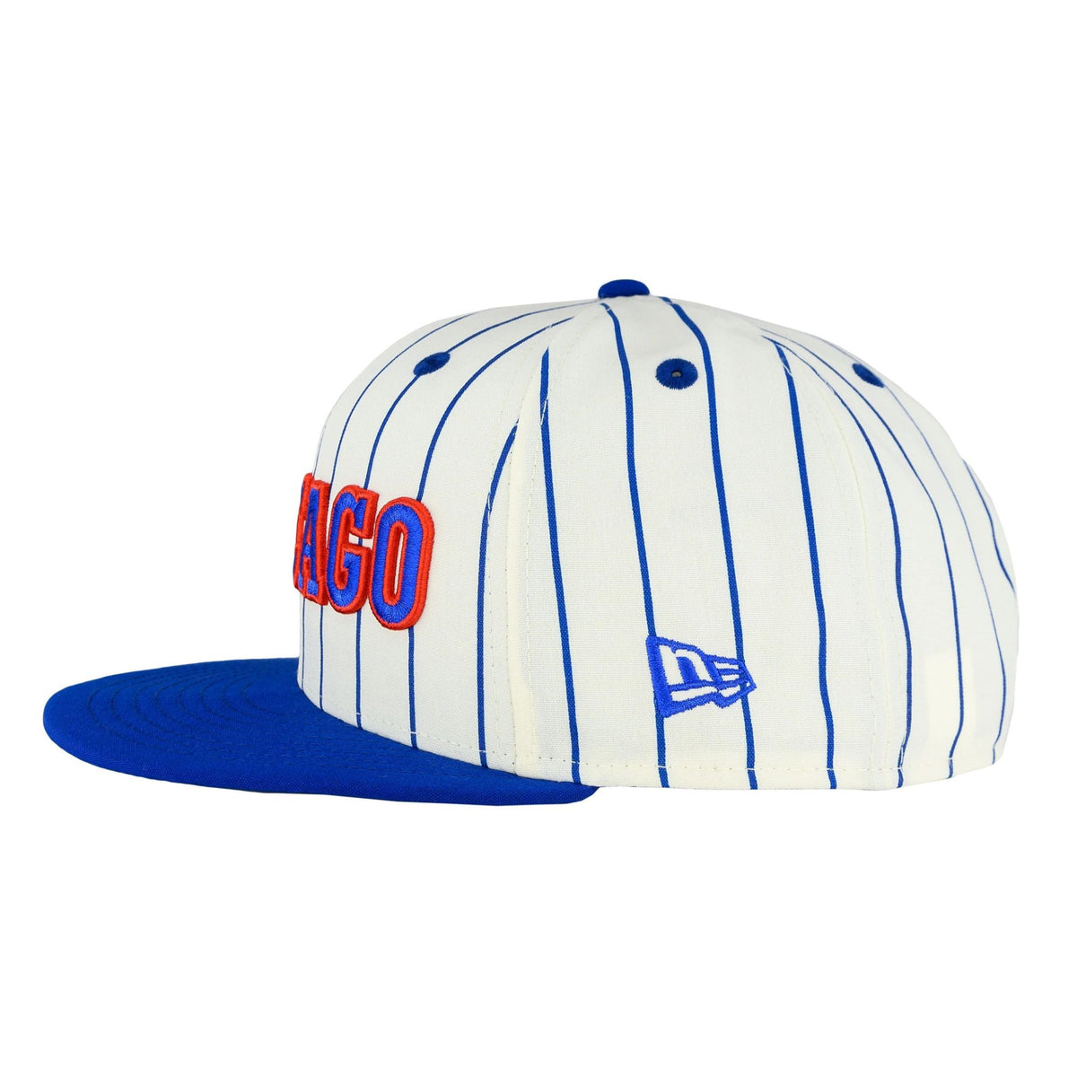 Chicago Cubs Cooperstown 1979 Chrome Pinstripe New Era 9FIFTY Snapback Hat product image 5, provided for visual reference