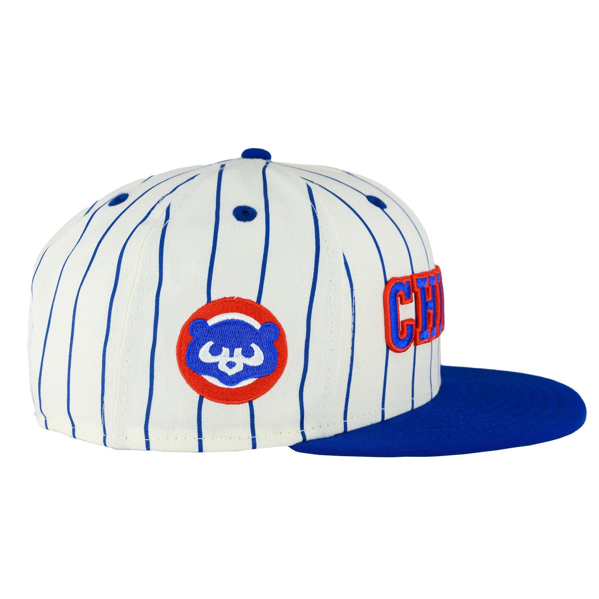 Chicago Cubs Cooperstown 1979 Chrome Pinstripe New Era 9FIFTY Snapback Hat product image 4, provided for visual reference