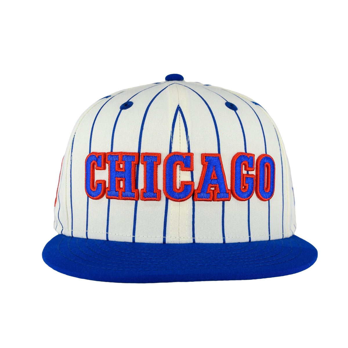 Chicago Cubs Cooperstown 1979 Chrome Pinstripe New Era 9FIFTY Snapback Hat product image 2, provided for visual reference