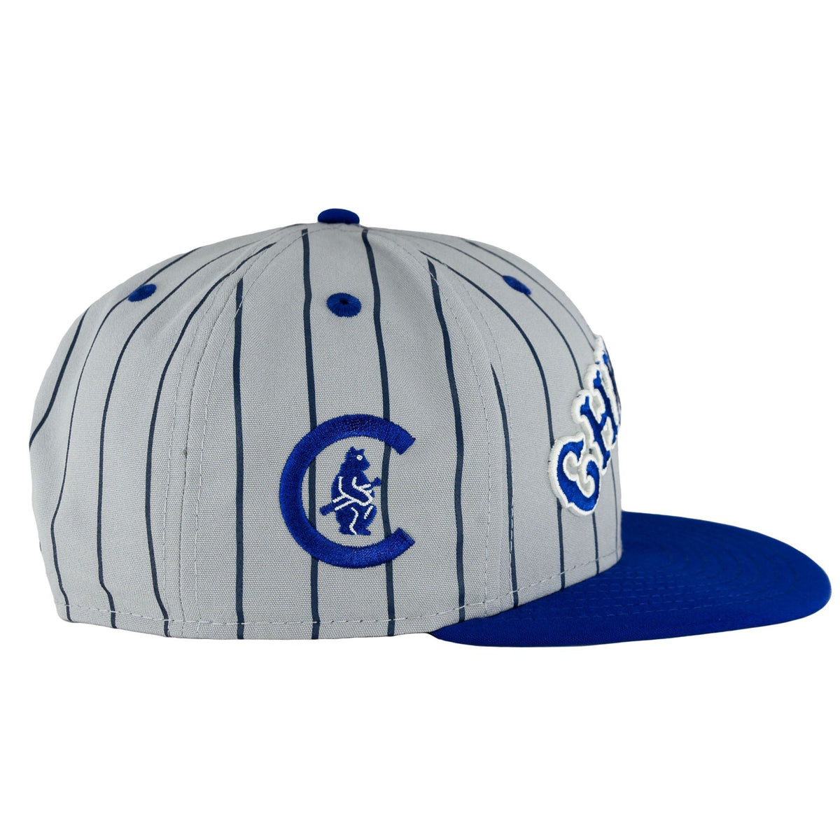 Chicago Cubs Cooperstown 1914 Grey/UV Navy New Era 9FIFTY Snapback Hat product image 4, provided for visual reference and
