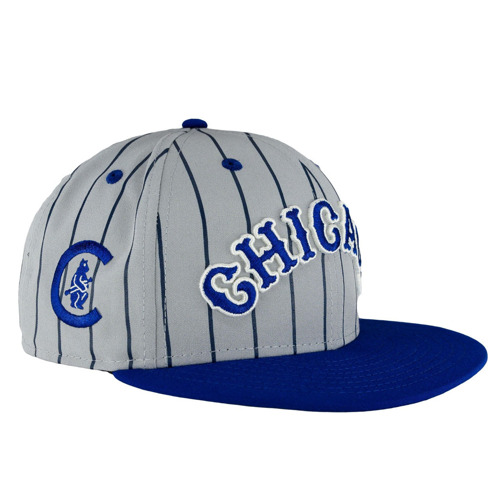 Chicago Cubs Cooperstown 1914 Grey/UV Navy New Era 9FIFTY Snapback Hat product image 1, provided for visual reference and