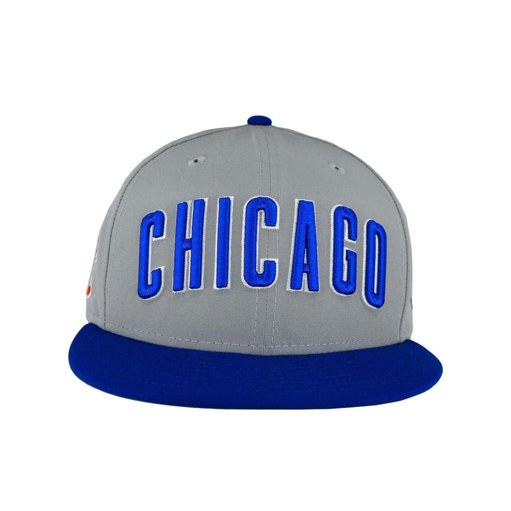 Chicago Cubs Cooperstown 1979 - 1993 Grey/Royal New Era 9FIFTY Snapback Hat product image 2, provided for visual reference