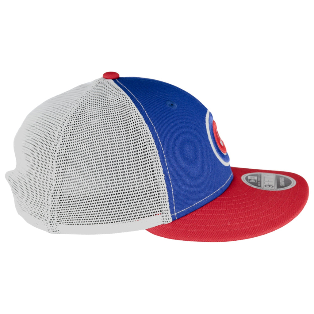 Chicago Cubs White/Red/Royal Low Profile New Era 9FIFTY Snapback Hat product image 4, provided for visual reference and