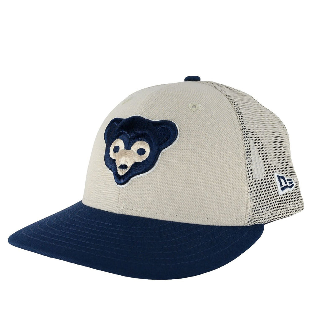 Chicago Cubs Stone Navy '69 New Era 9FIFTY Low Profile Mesh Back Hat product image 1, provided for visual reference and