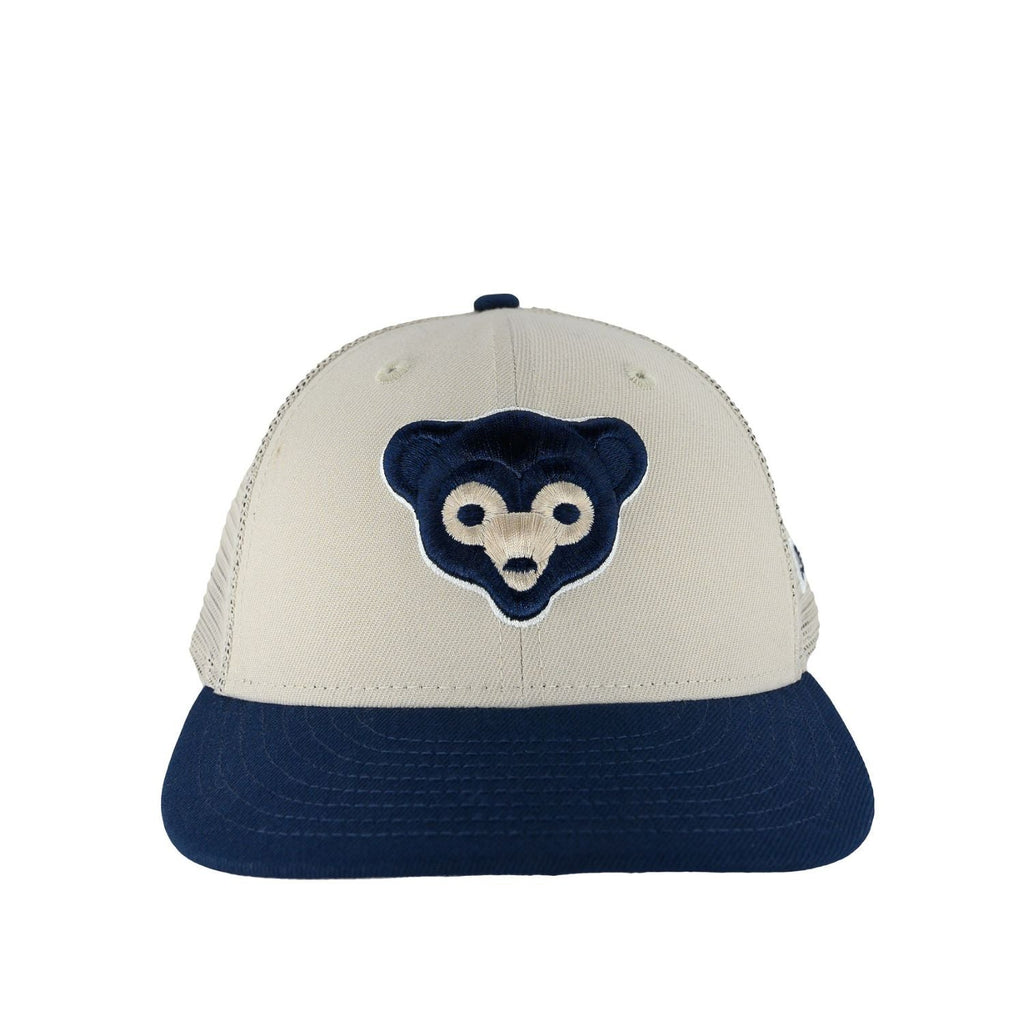 Chicago Cubs Stone Navy '69 New Era 9FIFTY Low Profile Mesh Back Hat product image 2, provided for visual reference and