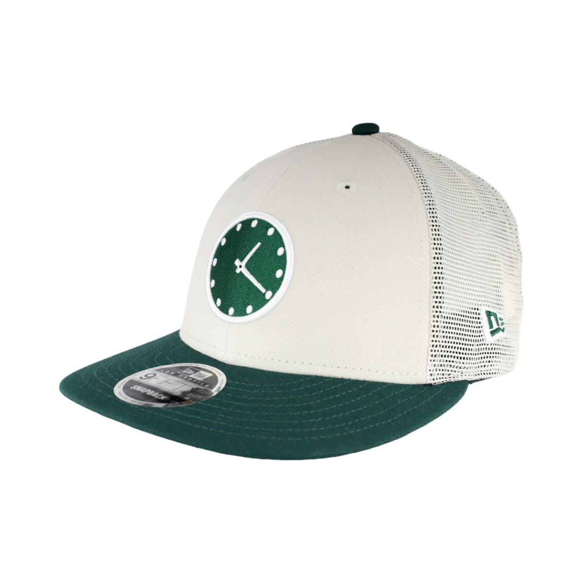 Chicago Cubs Stone/Green Scoreboard Clock New Era 9FIFTY Snapback Hat product image 2, provided for visual reference and