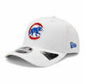 Chicago Cubs New Era 9SEVENTY White Perform Stretch Snapback Hat product image 1, provided for visual reference and product