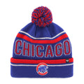 Cubs Women Royal/Red 'Chicago' Cuff Knit w/ Pom product image 1, provided for visual reference and product detail review