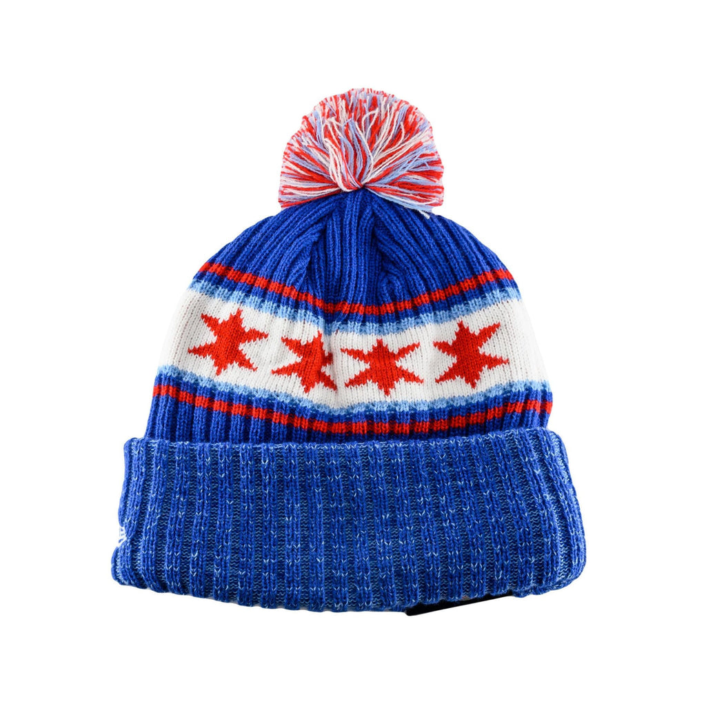Chicago Cubs Light Royal Cooperstown Dart Cuff Knit Beanie Hat product image 2, provided for visual reference and product