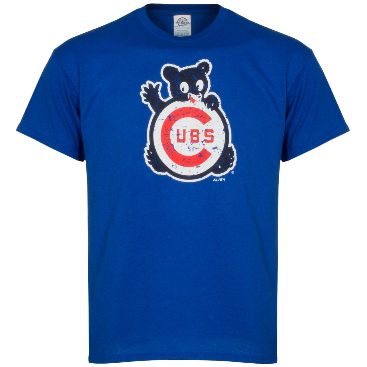 Chicago Cubs Youth Royal Waving Bear T-Shirt product image 1, provided for visual reference and product detail review