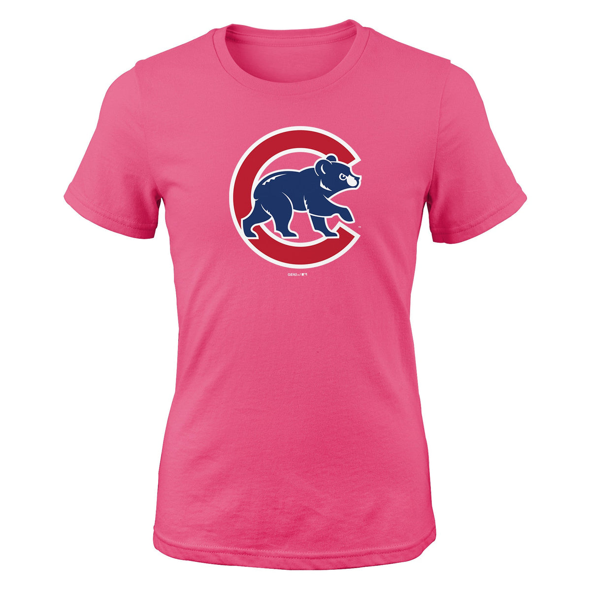 Chicago Cubs Youth Pink Crawl Bear Soft Grape T-Shirt product image 1, provided for visual reference and product detail