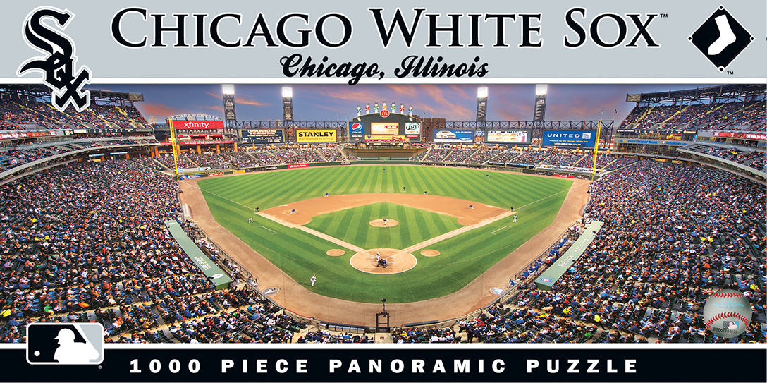 Chicago White Sox 1000 Piece Stadium Panoramic Jigsaw Puzzle product image 1, provided for visual reference and product