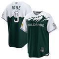 C.Rockies #9 Brenton Doyle Player White-Green Home Replica product image 1