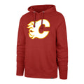 Calgary Flames NHL 47 Brand Men Red Imprint Headline Pullover Hoodie product image 1, provided for visual reference and