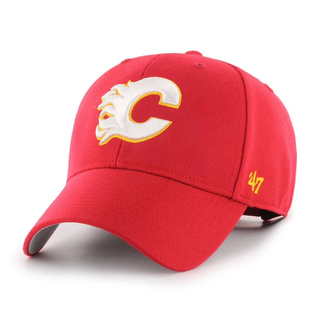 Calgary Flames NHL 47 Brand Men Red MVP Adjustable Hat product image 1, provided for visual reference and product detail