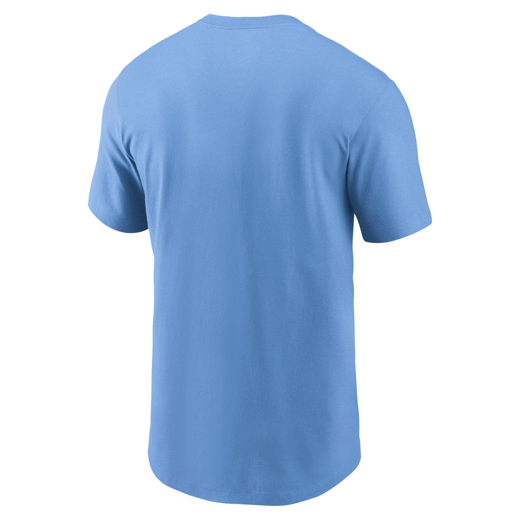 Chicago Cubs Nike Men Baby Blue Alternate Wordmark T-Shirt product image 2, provided for visual reference and product detail