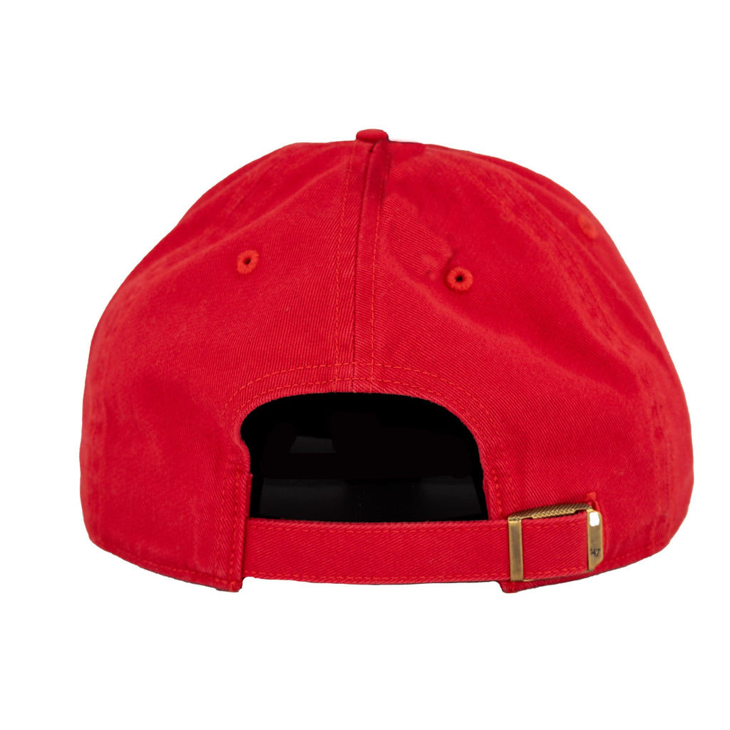 Chicago Bulls '47 Clean Up Red Archway Adjustable Hat product image 5, provided for visual reference and product detail