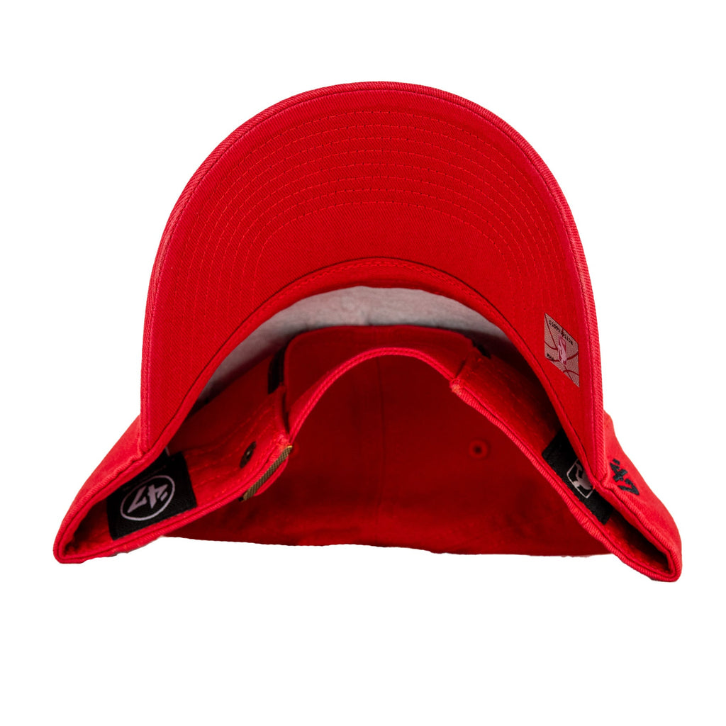 Chicago Bulls '47 Clean Up Red Archway Adjustable Hat product image 4, provided for visual reference and product detail