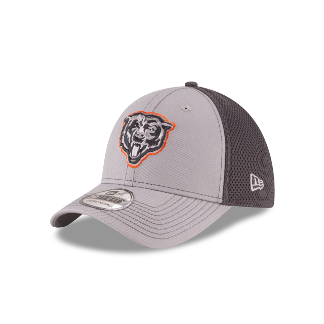 Chicago Bears NFL New Era Men Grey 39Thirty Grayed Out Neo 2 Stretch Fit Hat product image 1, provided for visual reference