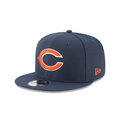 Chicago Bears NFL New Era Men Navy 9Fifty Basic Snapback product image 1, provided for visual reference and product detail