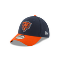Chicago Bears NFL New Era Men Navy/Orange 39Thirty Team Classic Stretch Fit Hat product image 1, provided for visual