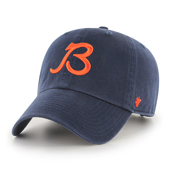 Chicago Bears Navy Alternate Script "B" Logo Clean-Up Adjustable Hat product image 1, provided for visual reference and