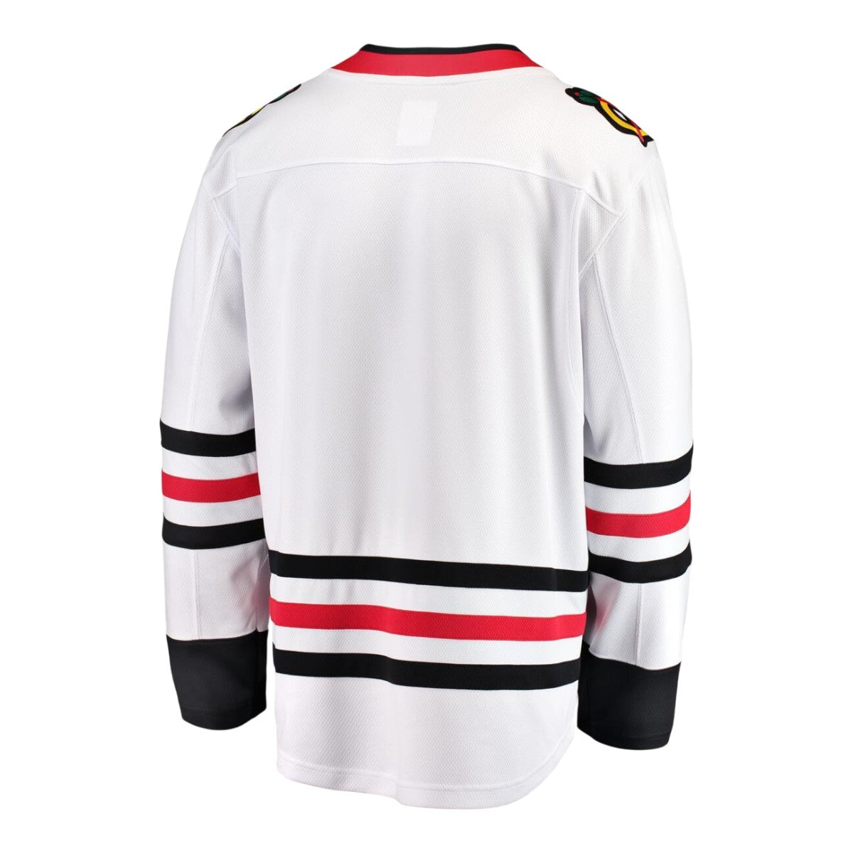 Chicago Blackhawks Fanatics White Away Breakaway Men Jersey product image 3, provided for visual reference and product