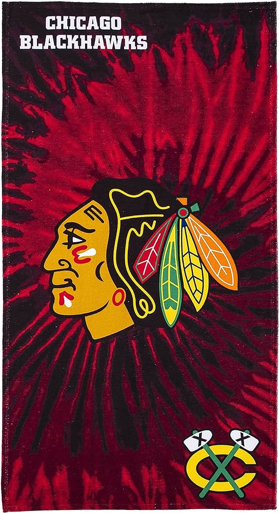 Chicago Blackhawks Northwest Beach Towel product image 1, provided for visual reference and product detail review