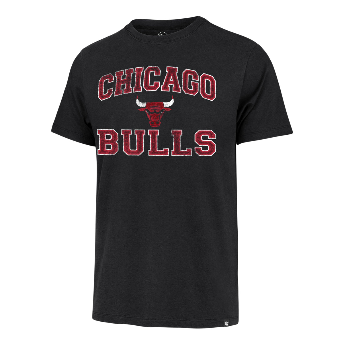 Chicago Bulls Black Union Arch Franklin T-Shirt product image 1, provided for visual reference and product detail review