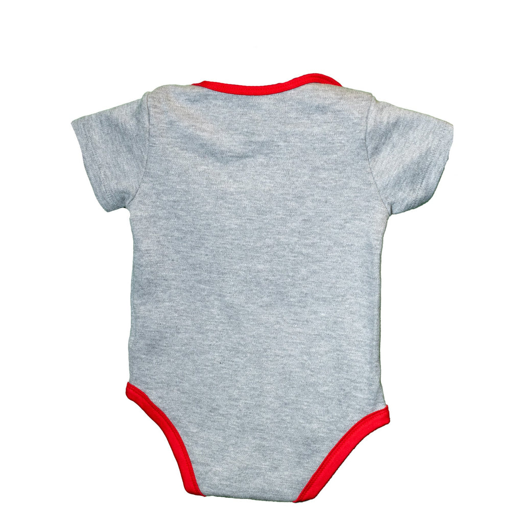 Chicago Bulls Primary Logo Grey Onesie product image 2, provided for visual reference and product detail review
