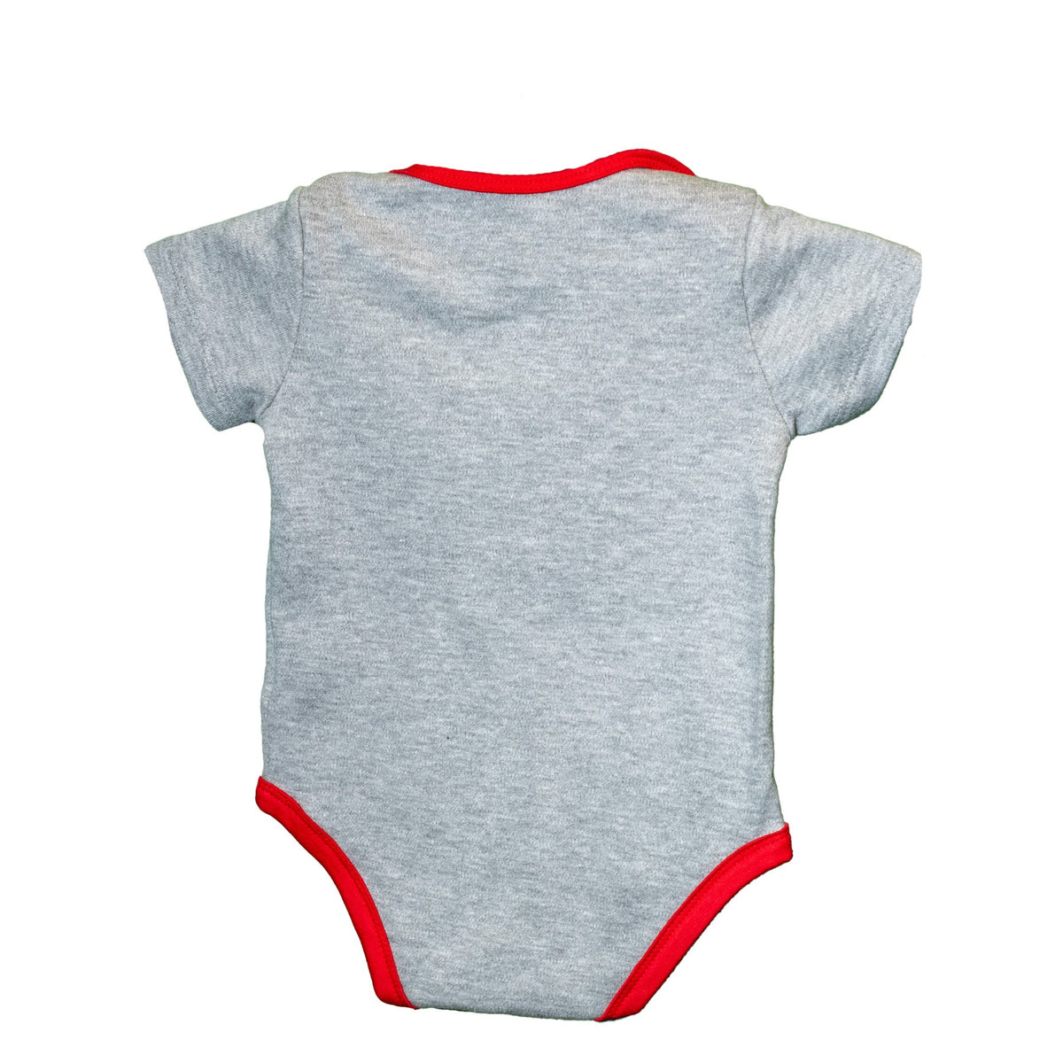 Chicago Bulls Primary Logo Grey Onesie product image 2, provided for visual reference and product detail review