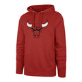 Chicago Bulls NBA 47 Brand Men Red Imprint Headline Pullover Hoodie product image 1, provided for visual reference and