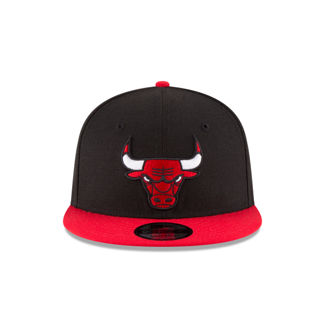 Chicago Bulls NBA New Era Men Black/Red 9Fifty Two Tone Snapback product image 4, provided for visual reference and product