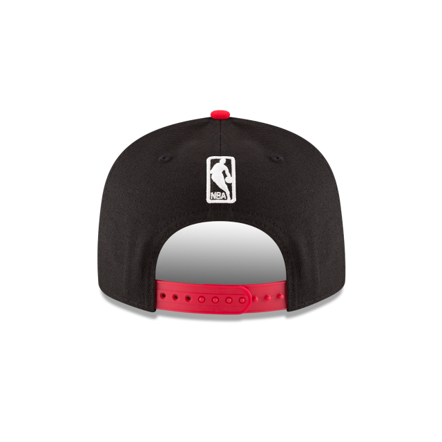 Chicago Bulls NBA New Era Men Black/Red 9Fifty Two Tone Snapback product image 2, provided for visual reference and product