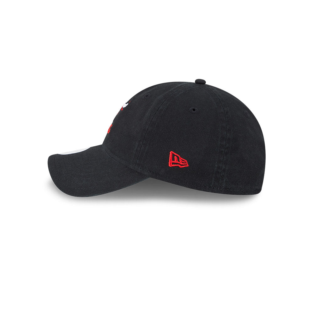 Chicago Bulls New Era Women 9TWENTY Preppy Team Black Adjustable Hat product image 5, provided for visual reference and