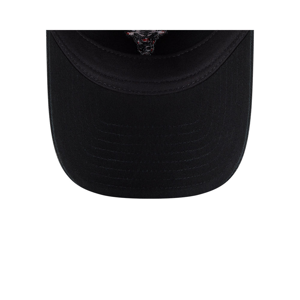 Chicago Bulls New Era Women 9TWENTY Preppy Team Black Adjustable Hat product image 7, provided for visual reference and