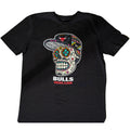 Chicago Bulls New Era Sugar Skull Black T-Shirt product image 1, provided for visual reference and product detail review