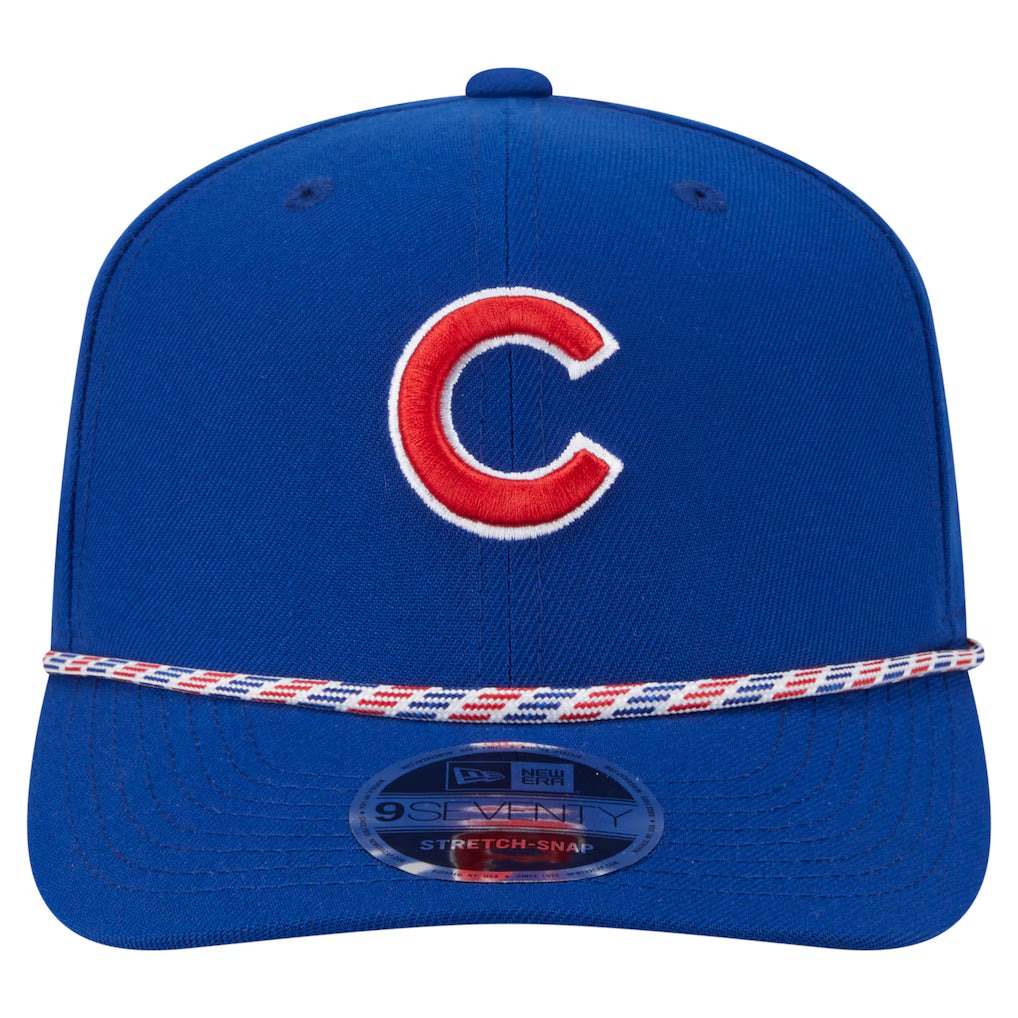 Chicago Cubs New Era Royal C 9SEVENTY Multi Rope Stretch-Snap Adjustable Hat product image 2, provided for visual reference