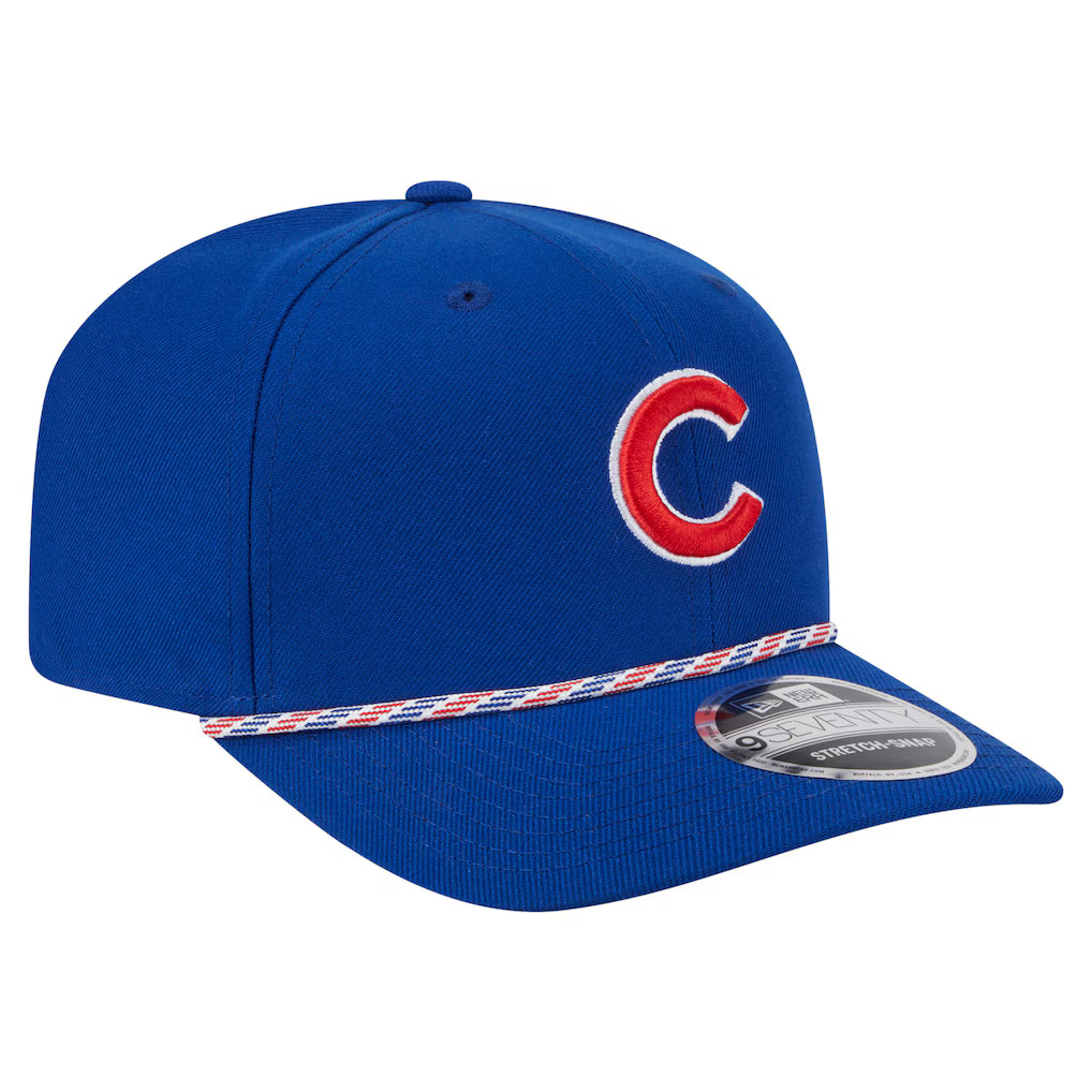 Chicago Cubs New Era Royal C 9SEVENTY Multi Rope Stretch-Snap Adjustable Hat product image 3, provided for visual reference