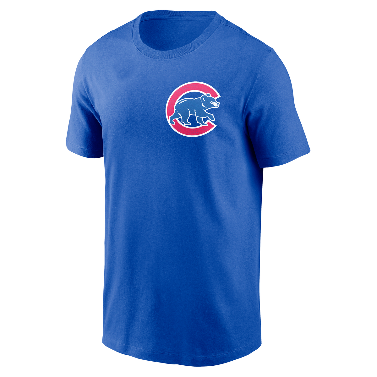 Chicago Cubs Nike Fuse Royal Left Chest Logo T-Shirt product image 6, provided for visual reference and product detail review