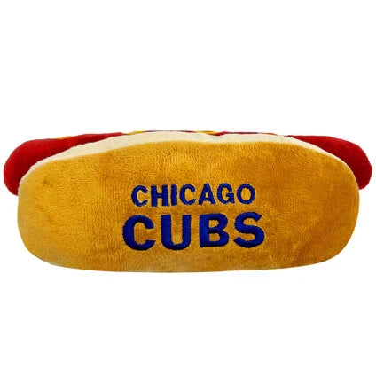 Chicago Cubs Pet Toy Hot Dog product image 1, provided for visual reference and product detail review