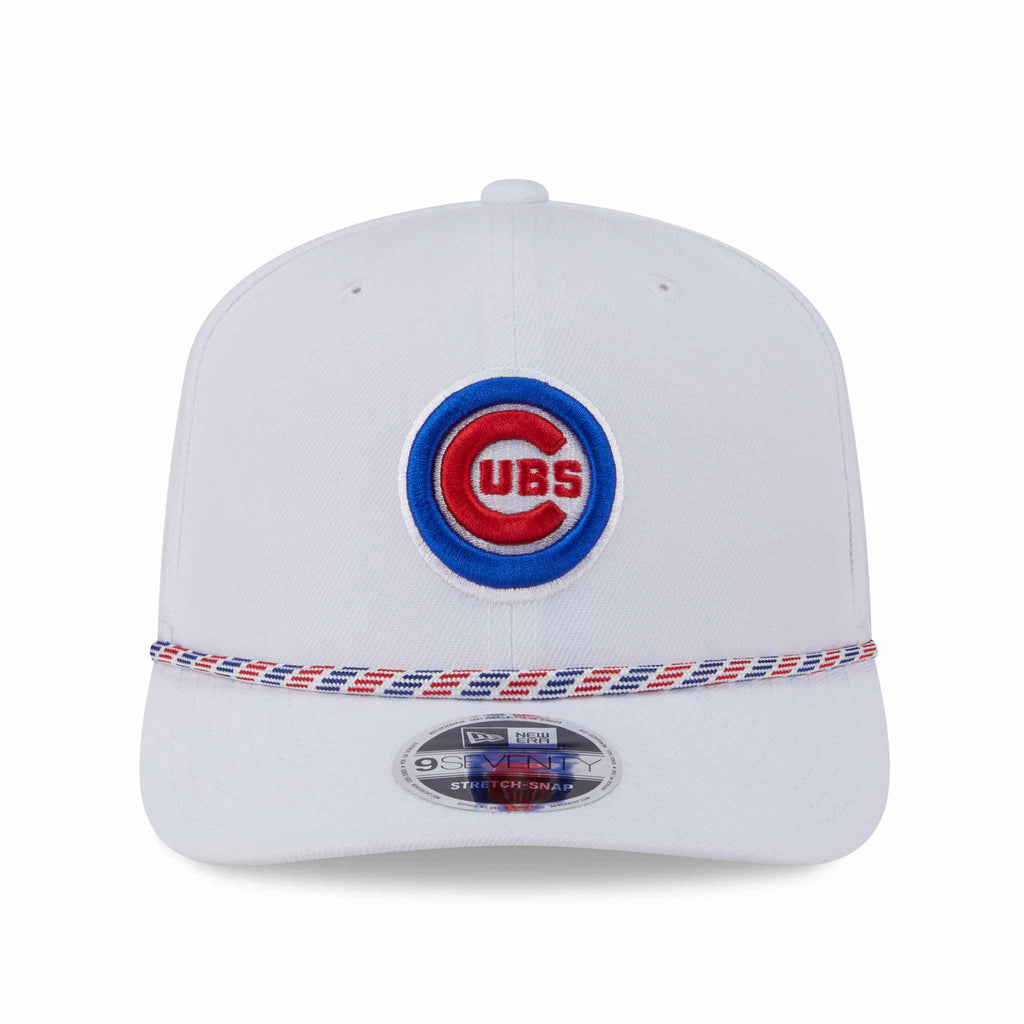 Chicago Cubs White New Era 9SEVENTY Multi Rope Stretch-Snap Adjustable Hat product image 2, provided for visual reference