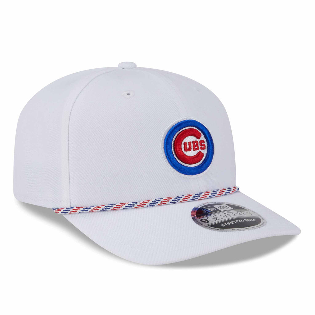 Chicago Cubs White New Era 9SEVENTY Multi Rope Stretch-Snap Adjustable Hat product image 3, provided for visual reference